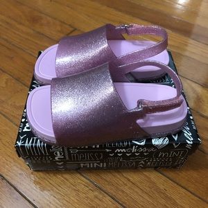 Mini Melissa beach slides toddler girl size 10